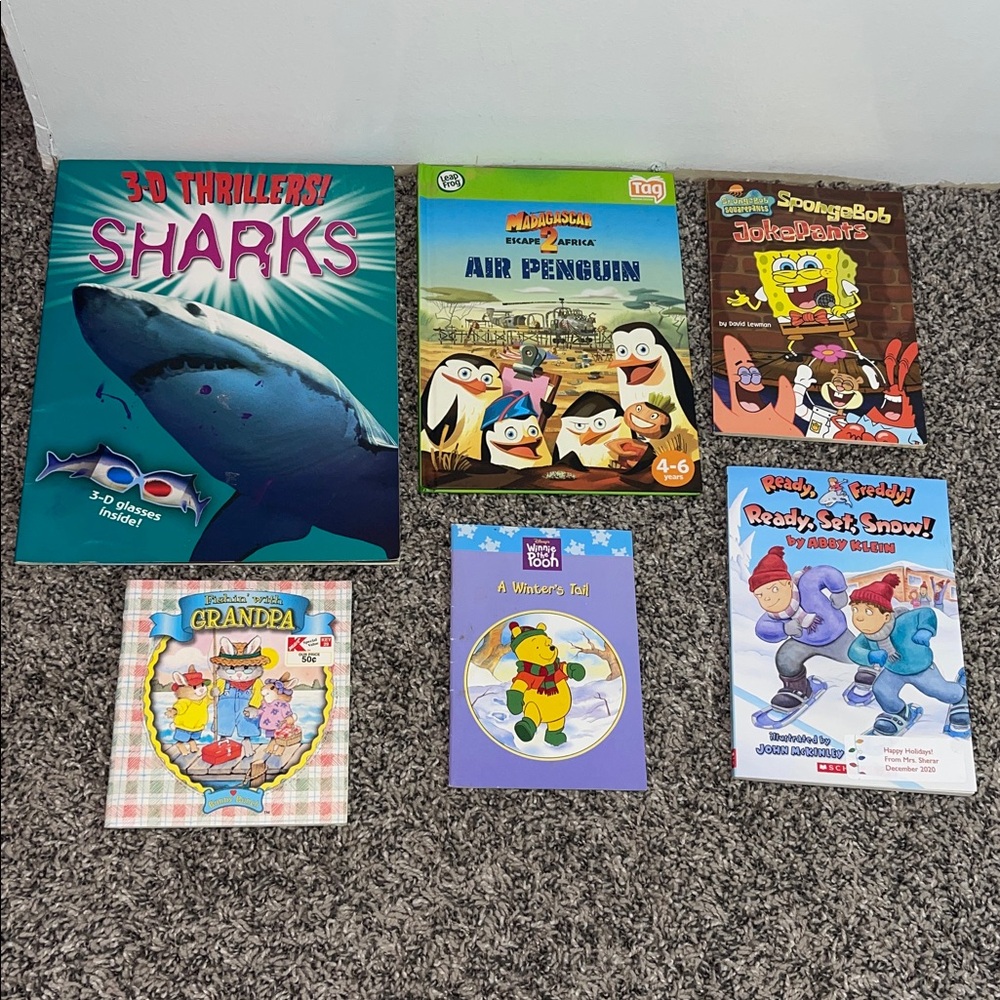 Kids book bundle of 6 books fun reading homeschool learning education see notes